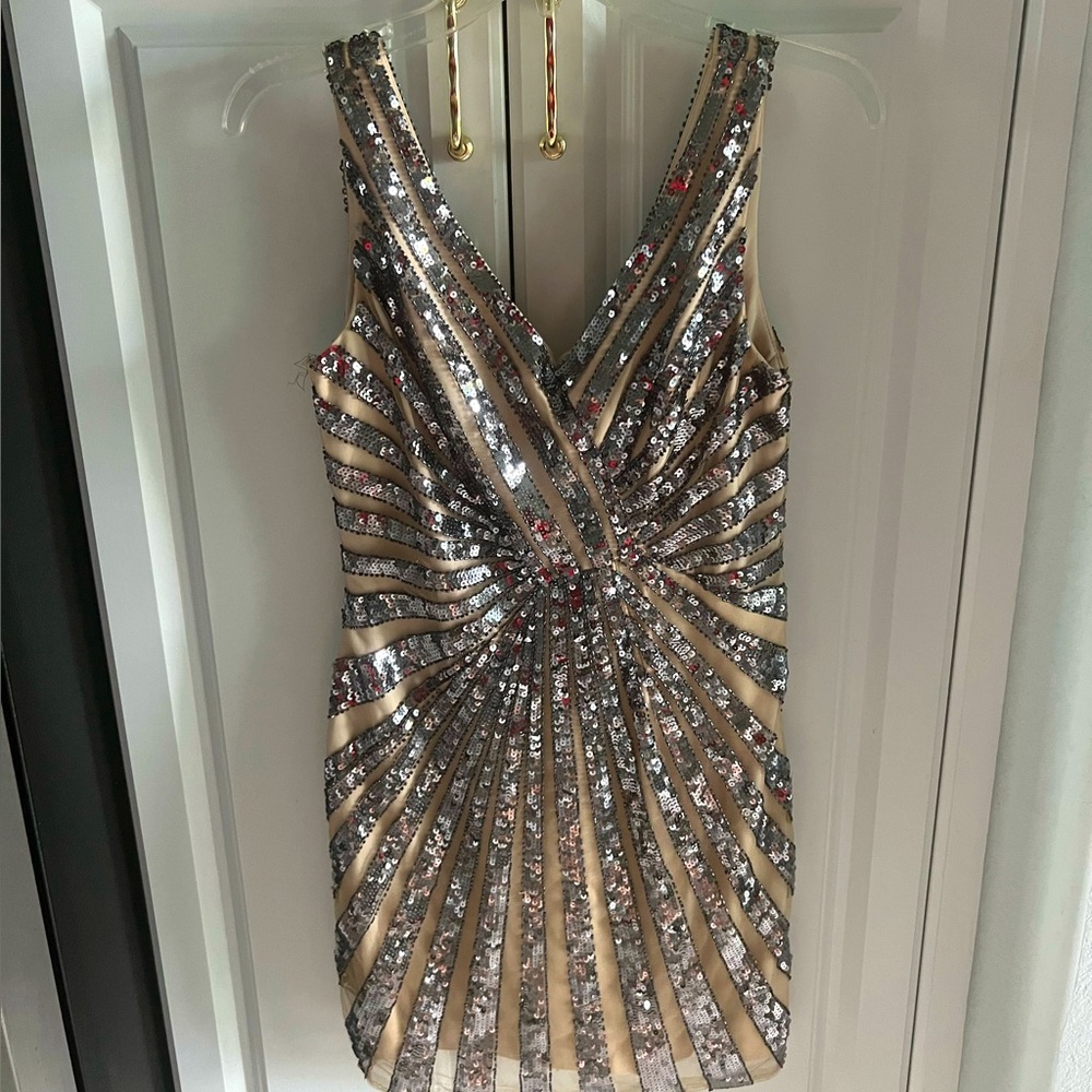 Beautiful champagne mini dress